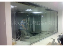 广州商户客户玻璃门工程、玻璃门维修、玻璃安装
