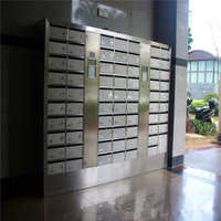 加工定制不锈钢小区信报箱不锈钢别墅信箱不锈钢智能信箱