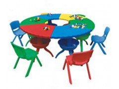 幼儿园课桌椅,成都幼儿园六人桌,四川儿童塑料桌椅子