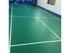 惠州羽毛球场施工，PVC羽毛球场铺设，学校羽毛球馆施工厂家