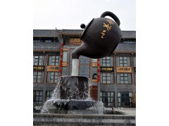 杭州雕塑 无人超市商场工厂园林景观大茶壶玻璃钢雕塑