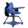 高档学习培训椅 可360度旋转大写字板学生椅 会议记录速写椅