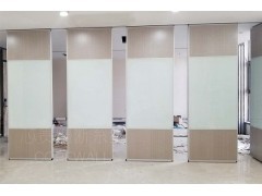 西安厂家会议室超白焗漆玻璃移动隔断