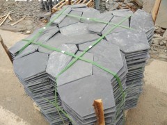 园林铺装之冰裂纹石材板岩网贴铺贴方法