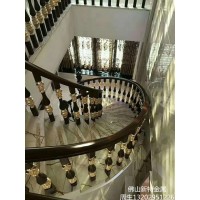 上海铝艺楼梯护栏订做厂家 铝楼梯制作方法