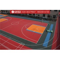 拼装地板材料生产厂家，塑胶拼装地板篮球场建设