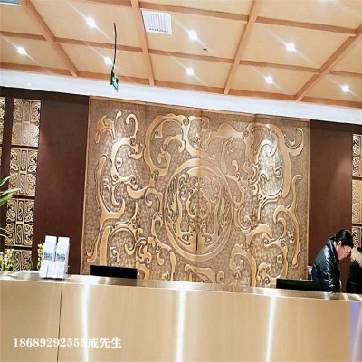 酒店大堂铜壁画铜浮雕艺术制品加工厂家